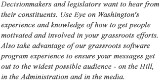 Eye on Washington: Government Relations and Public Policy Consulting