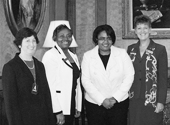 Eye on Washington President Janet Kopenhaver and clients meet with First Lady Michelle Obama's Senior Domestic Policy Advisor, Jocelyn Frye.